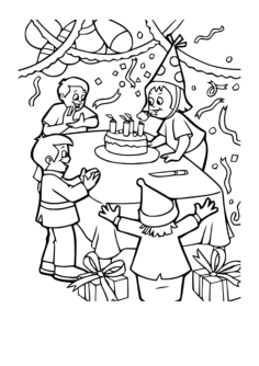 Free Birthday Drawing Tracing Shape Pdf, Free Vectors File